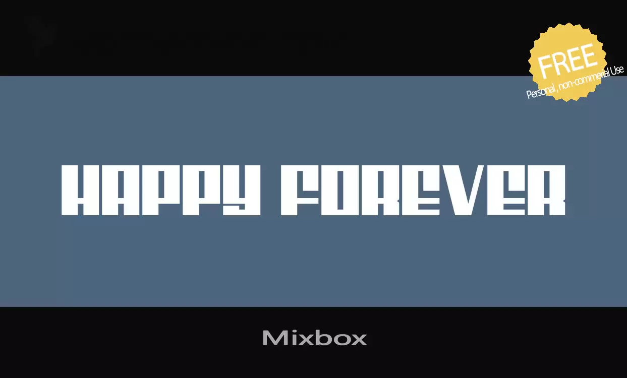 Font Sample of Mixbox