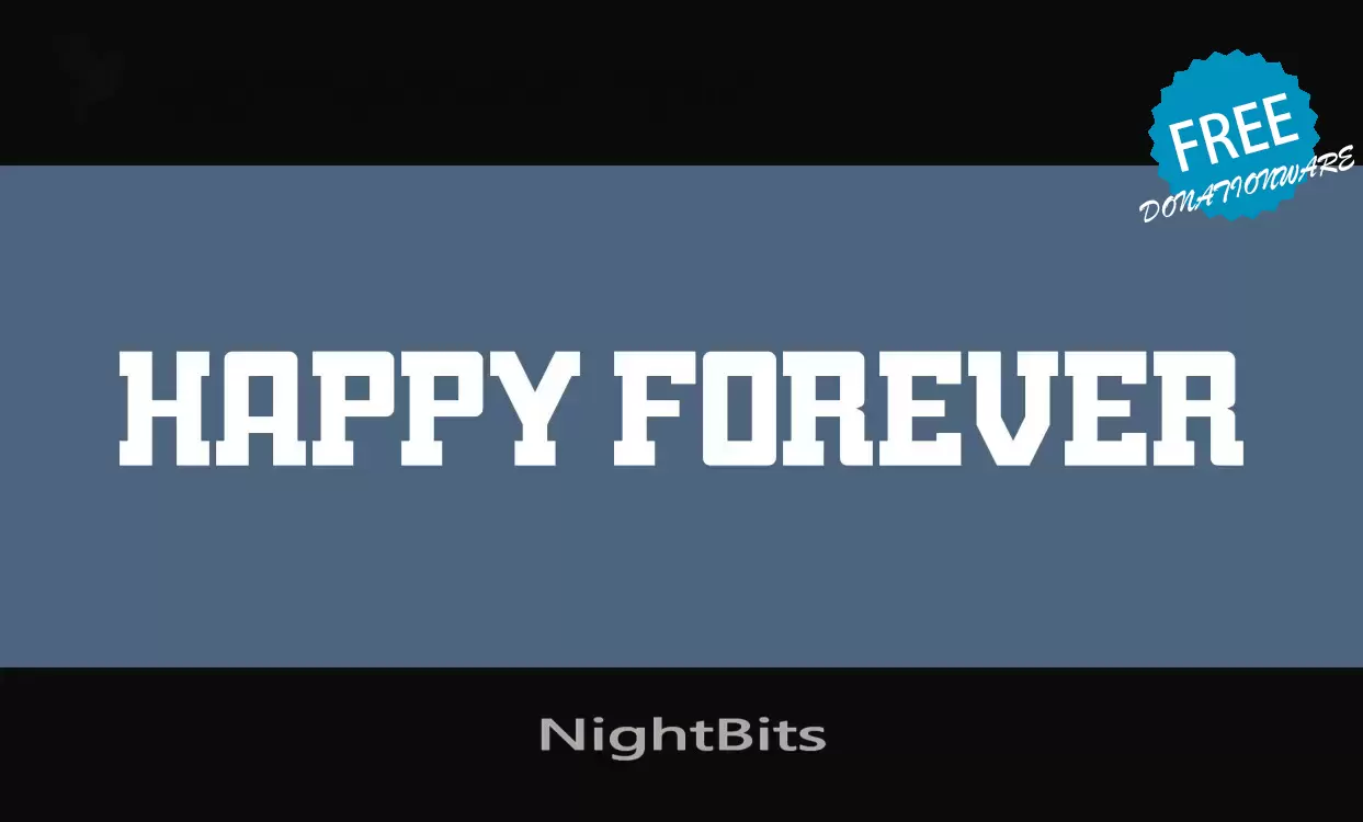 Font Sample of NightBits