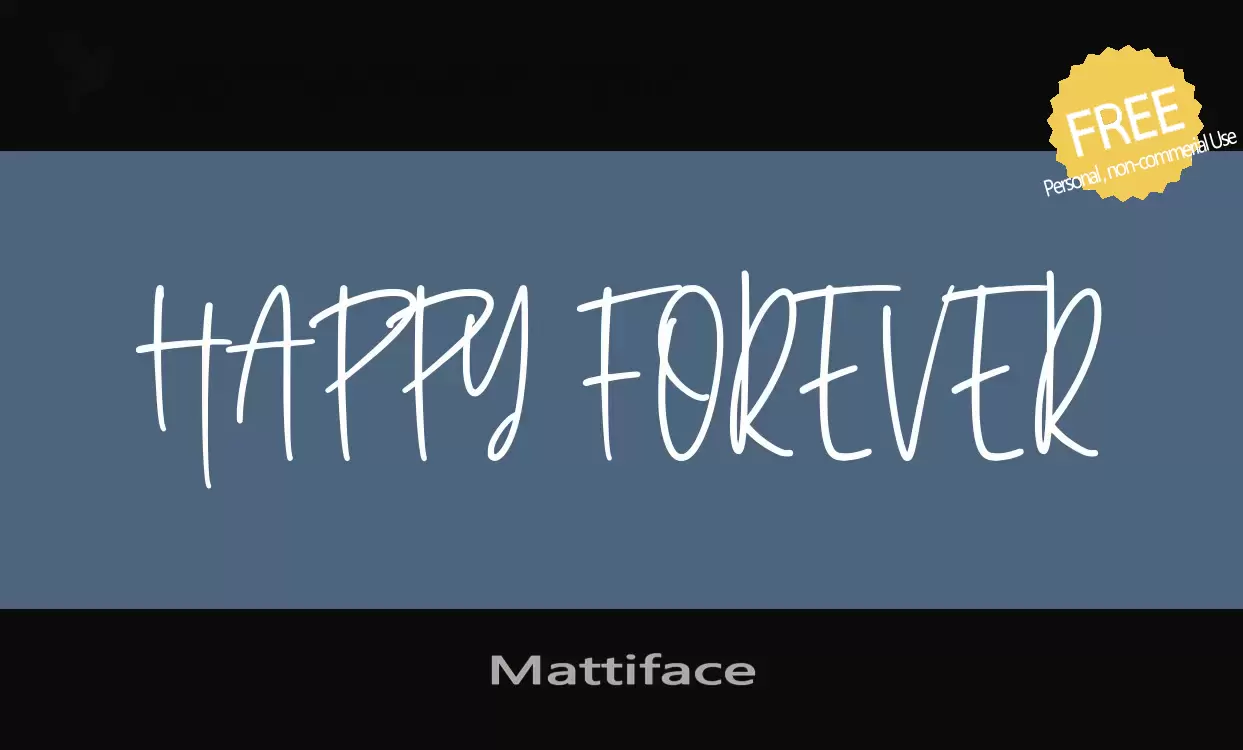 「Mattiface」字体效果图