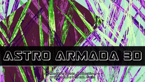 Typographic Design of Astro-Armada-3D