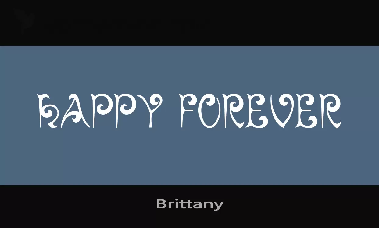 「Brittany」字体效果图