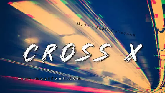 「Cross-X」字体排版图片