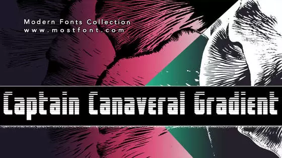 Typographic Design of Captain-Canaveral-Gradient