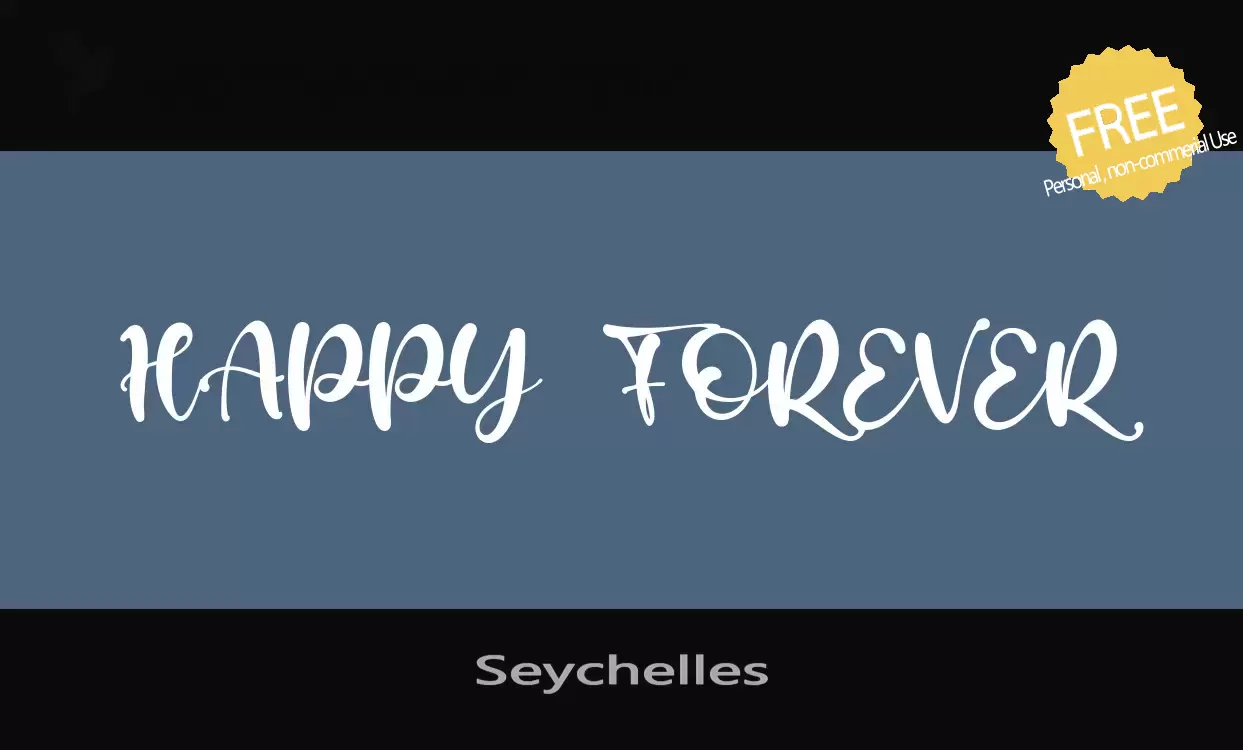 Font Sample of Seychelles