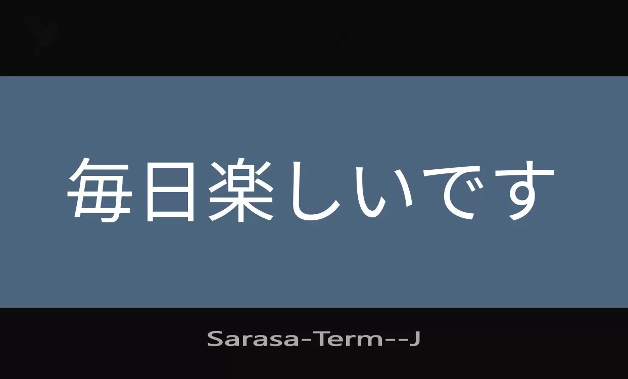 Font Sample of Sarasa-Term-