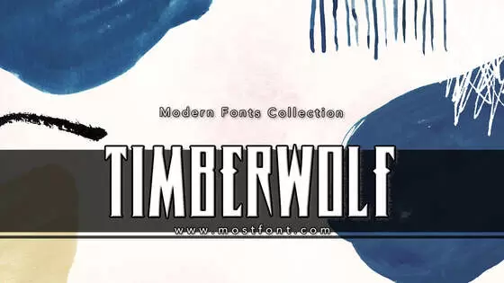 「Timberwolf」字体排版图片