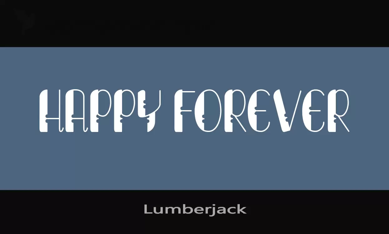 Font Sample of Lumberjack