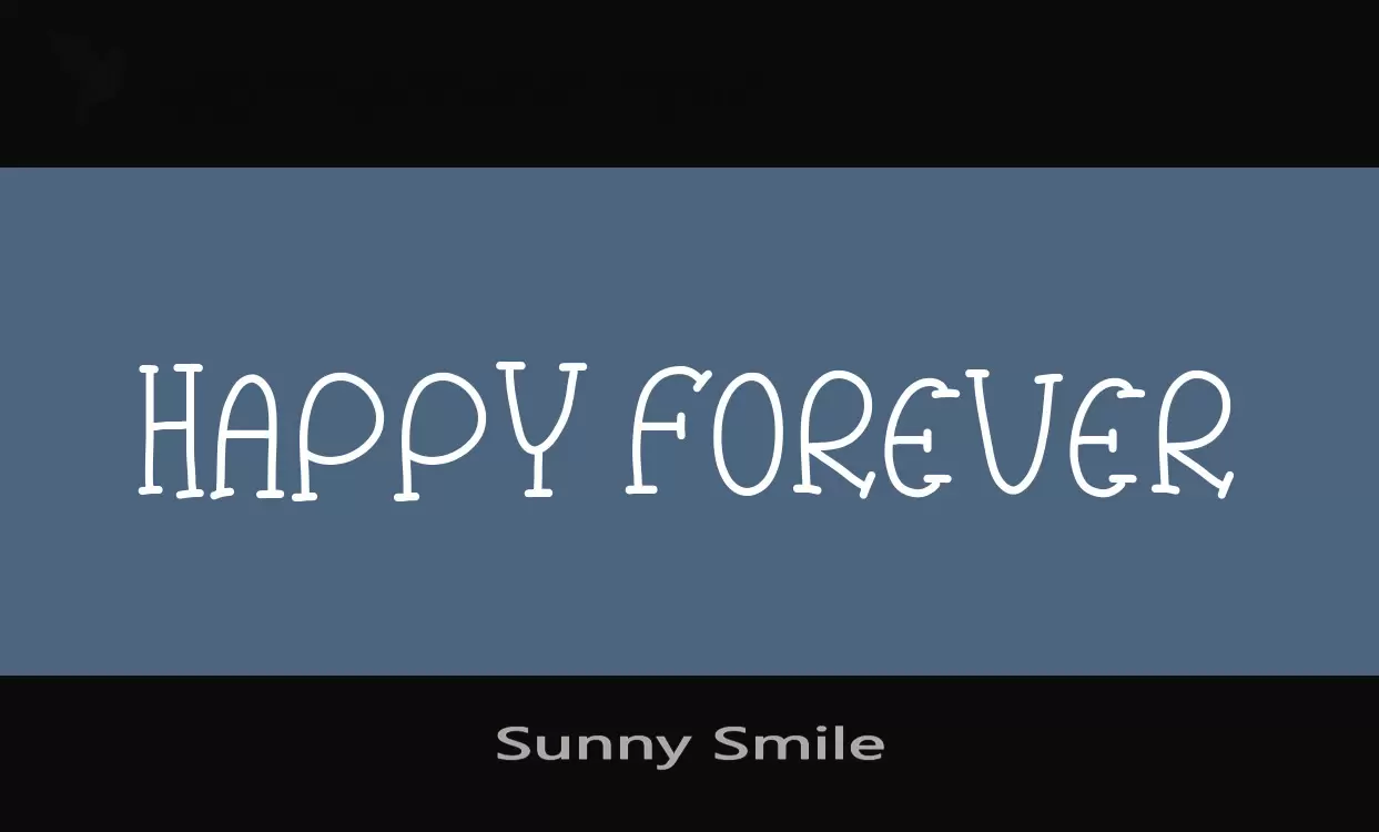 「Sunny-Smile」字体效果图