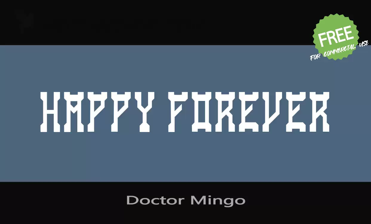 「Doctor Mingo」字体效果图