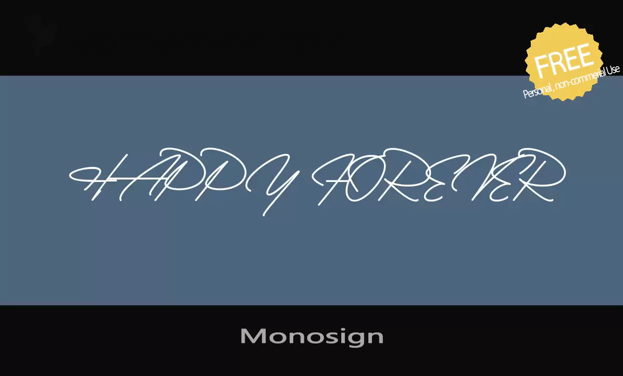 Sample of Monosign