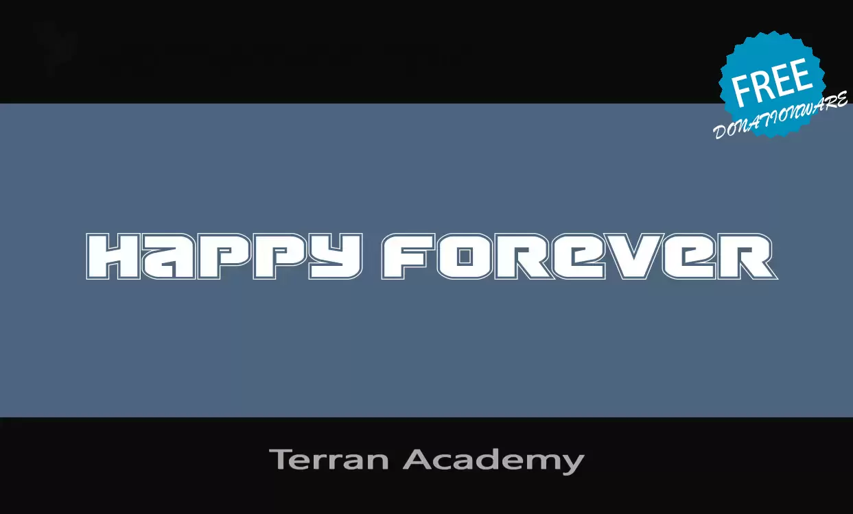 「Terran-Academy」字体效果图