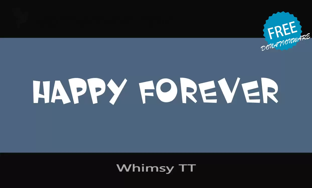 Font Sample of Whimsy-TT