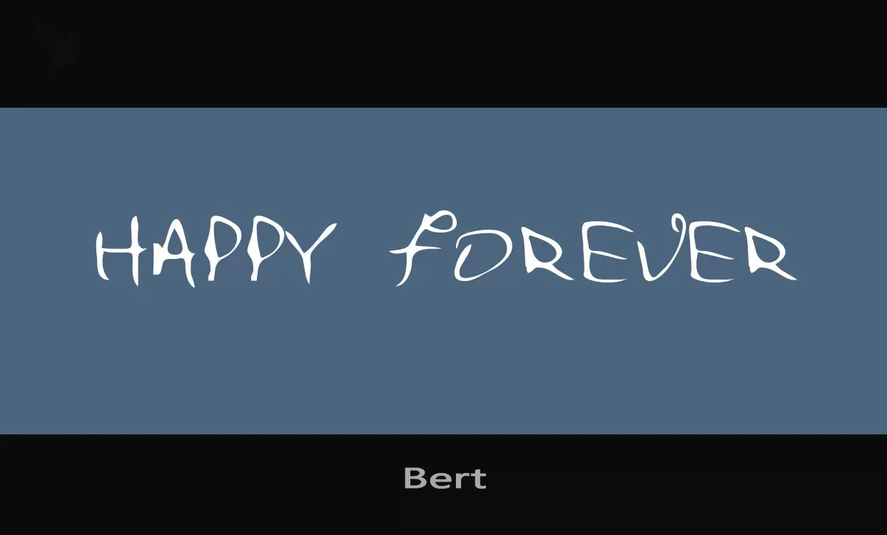 Font Sample of Bert