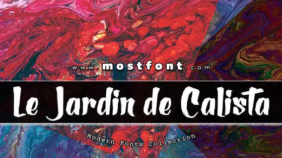 Typographic Design of Le-Jardin-De-Calista