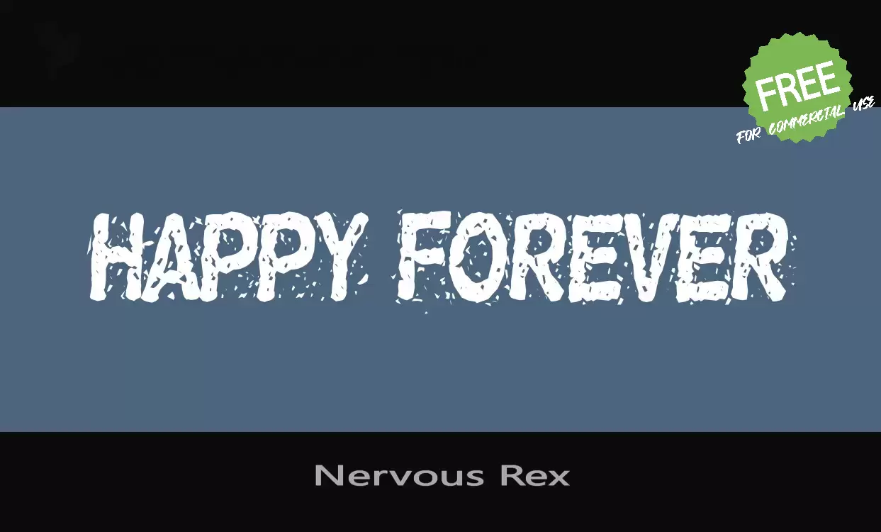 Font Sample of Nervous-Rex