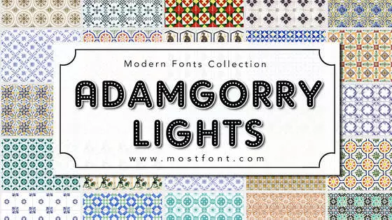 Typographic Design of AdamGorry-Lights