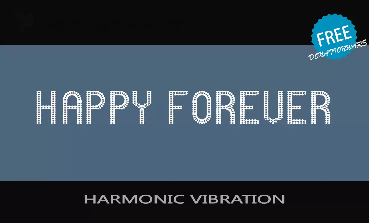 Font Sample of HARMONIC-VIBRATION