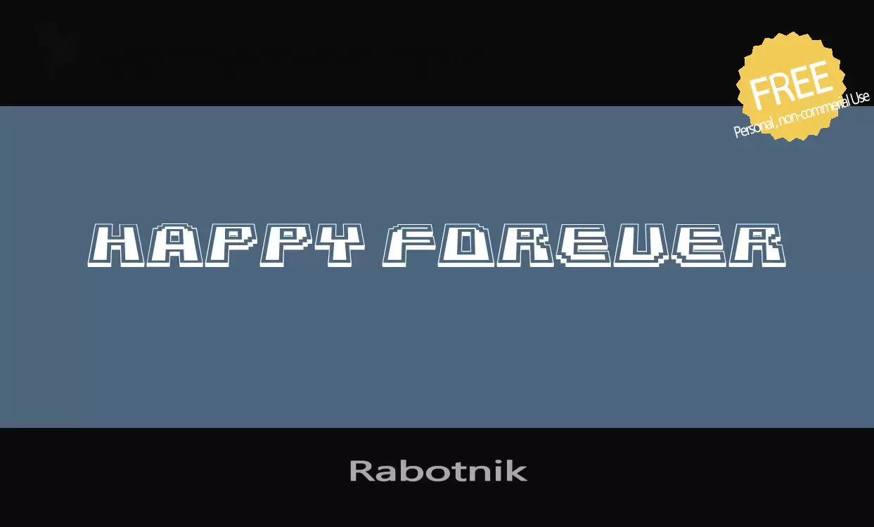 Font Sample of Rabotnik