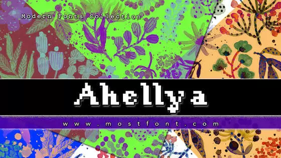 「Ahellya」字体排版样式