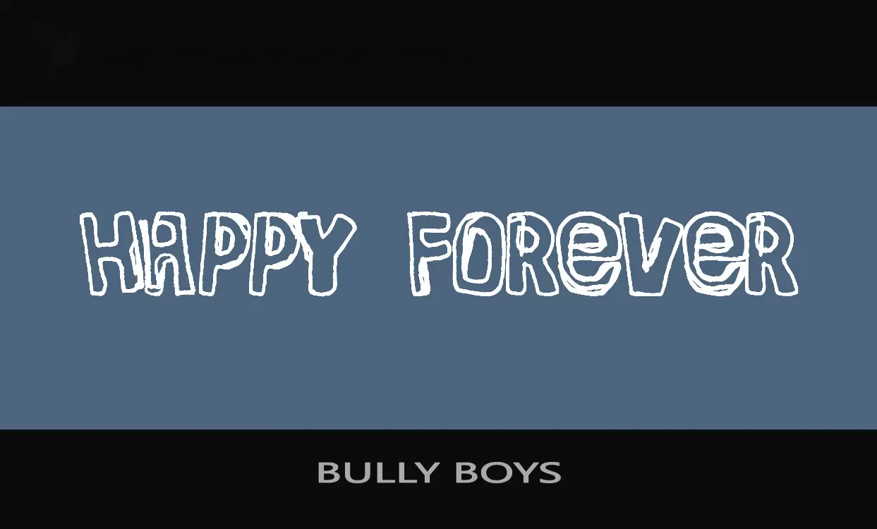 「BULLY-BOYS」字体效果图