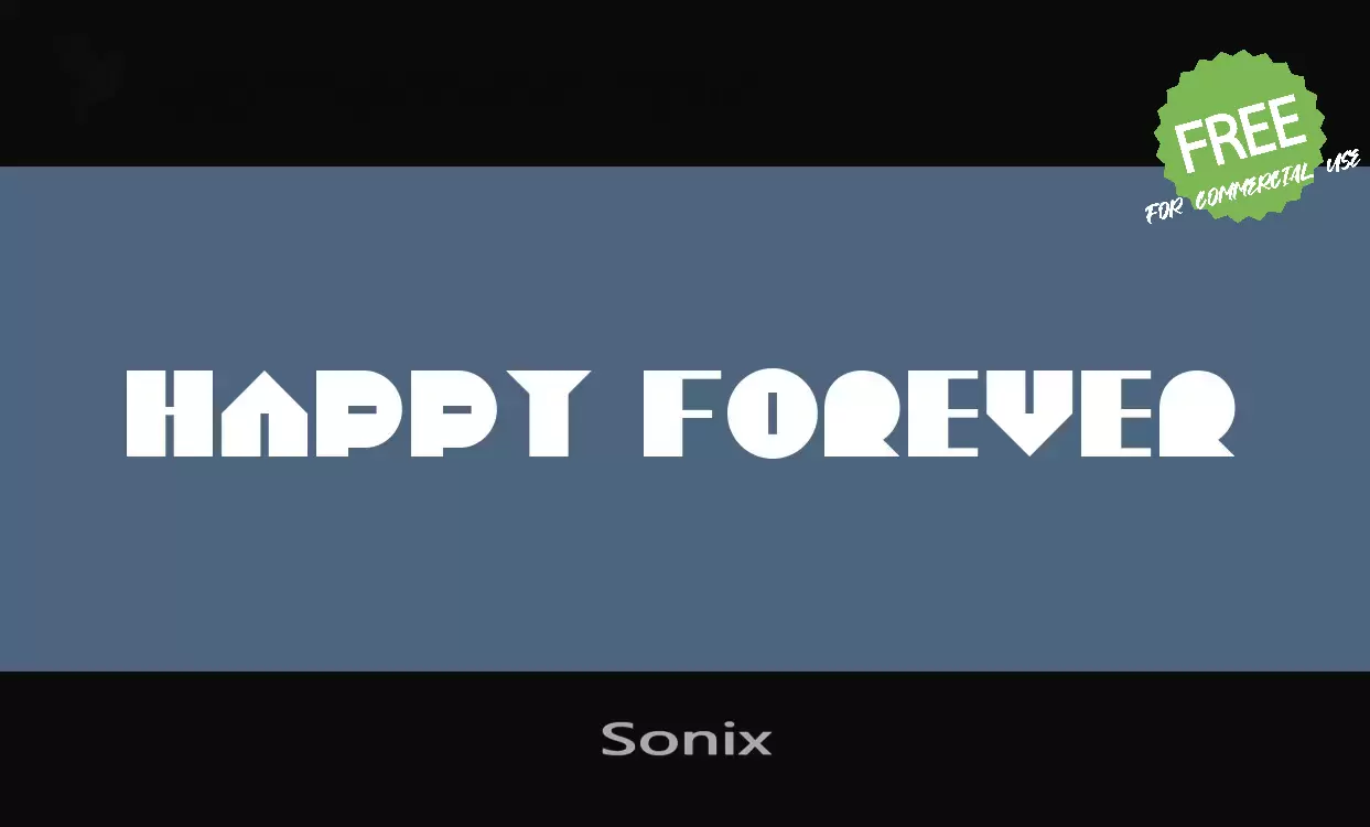 Font Sample of Sonix