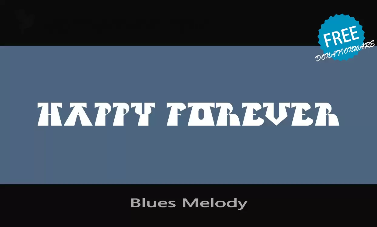 Font Sample of Blues-Melody