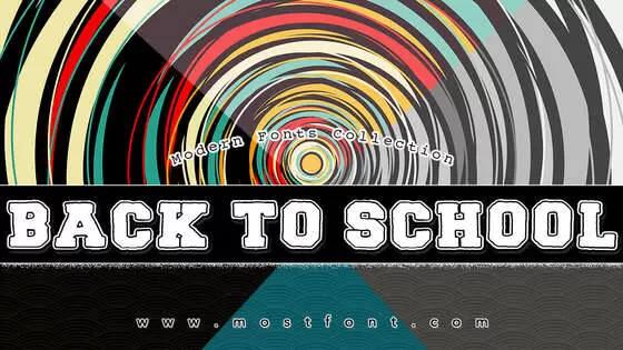 Typographic Design of BACK-TO-SCHOOL