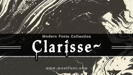 「Clarisse~」字体排版图片