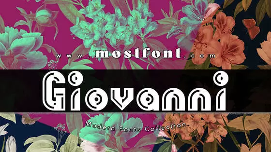 Typographic Design of Giovanni