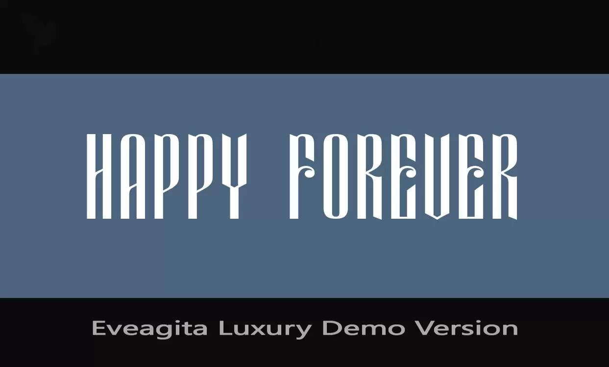 「Eveagita-Luxury-Demo-Version」字体效果图