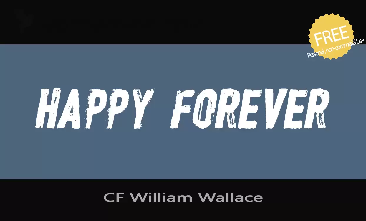 「CF-William-Wallace」字体效果图