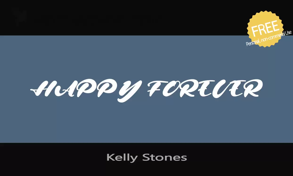 Font Sample of Kelly-Stones