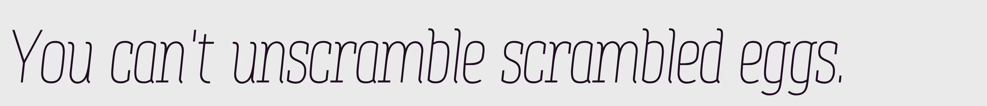 「Zowieyoe Italic」字体效果图