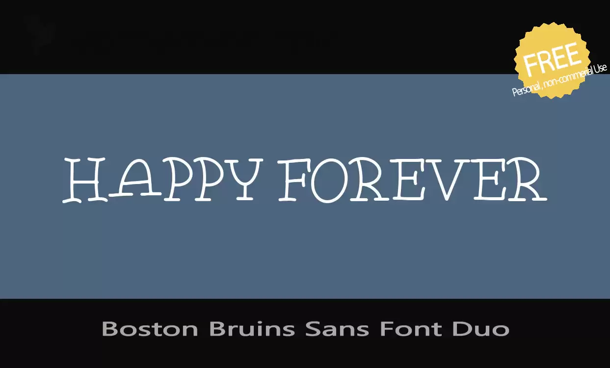 「Boston-Bruins-Sans-Font-Duo」字体效果图