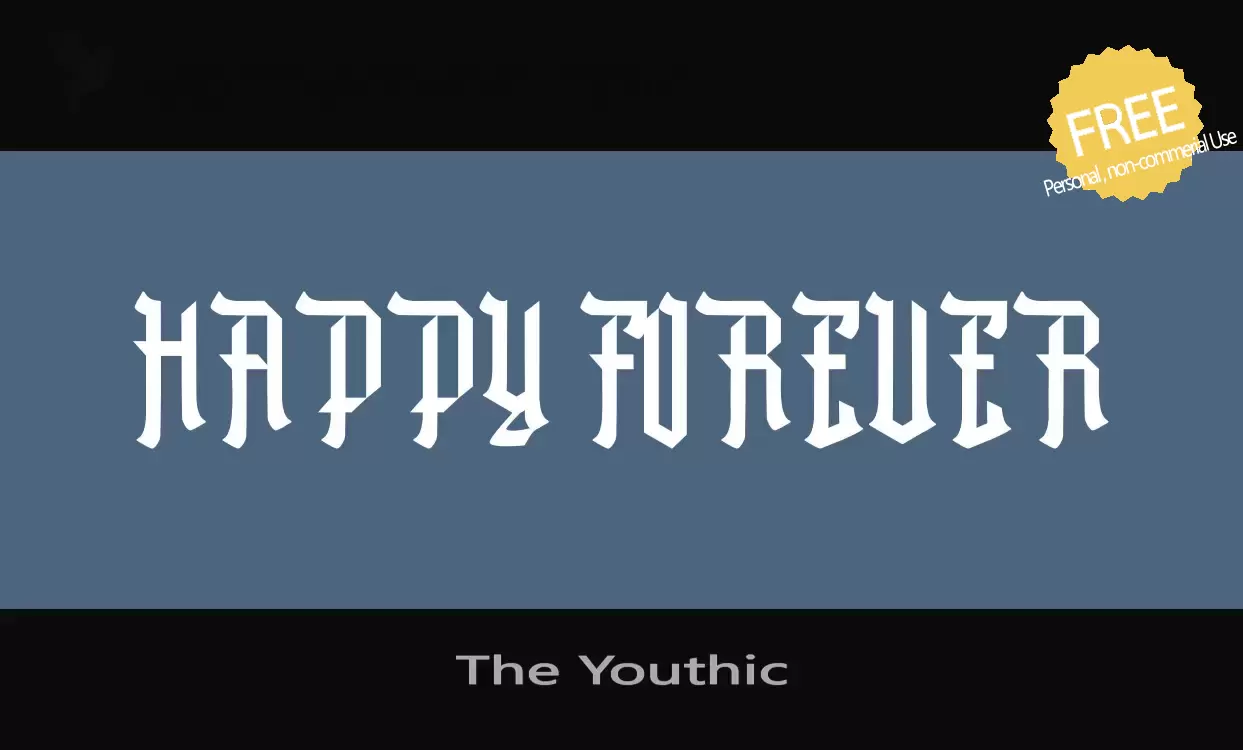 Font Sample of The-Youthic