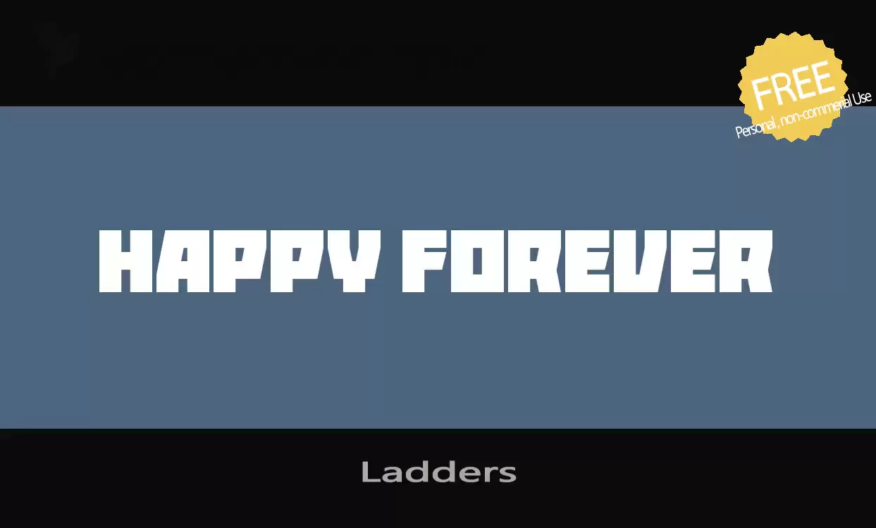 Font Sample of Ladders