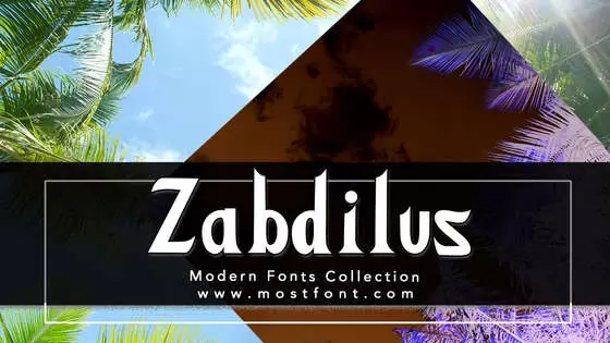 「Zabdilus」字体排版样式