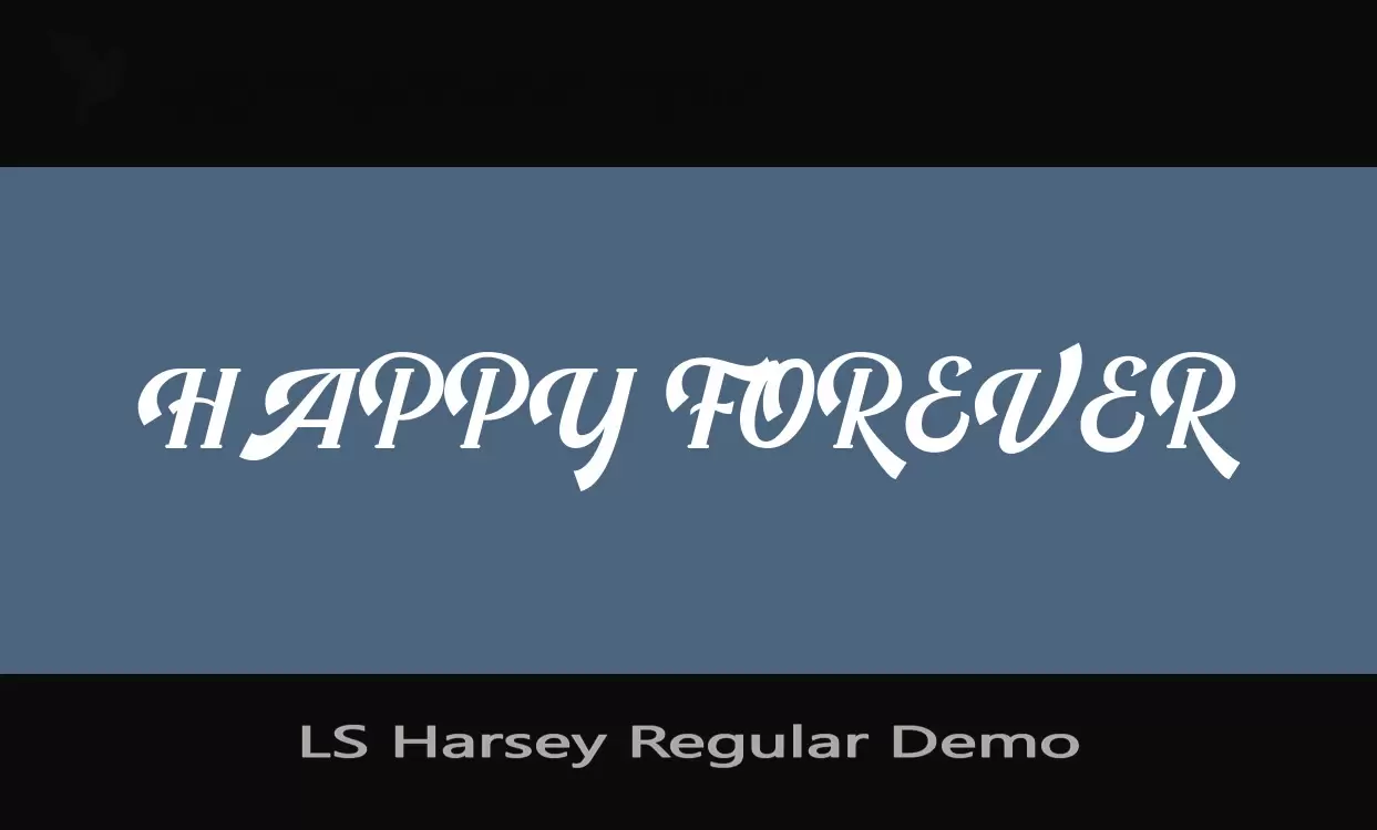 Font Sample of LS-Harsey-Regular-Demo