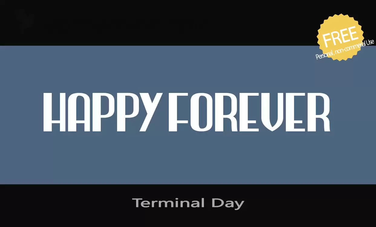 Font Sample of Terminal-Day