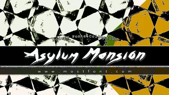 Typographic Design of Asylum-Mansion