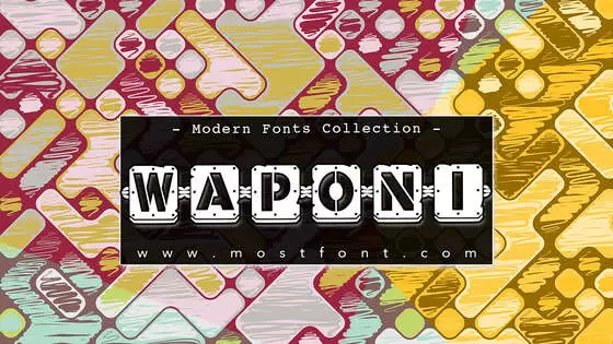 「Waponi」字体排版图片