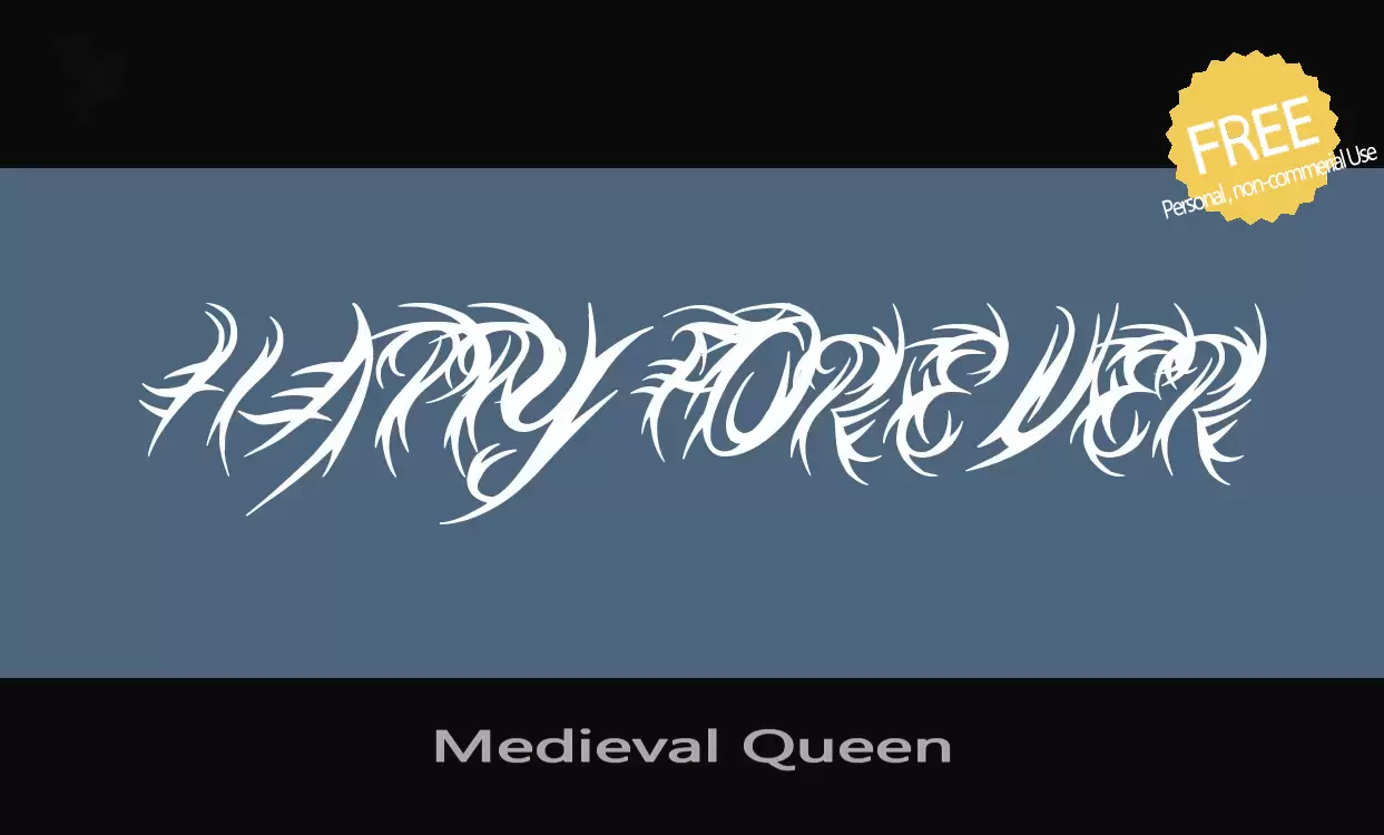 「Medieval-Queen」字体效果图