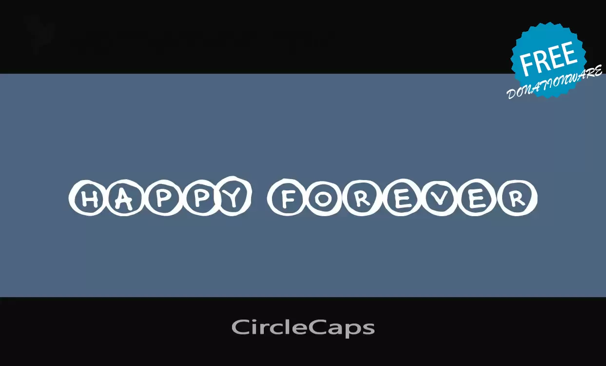 Font Sample of CircleCaps