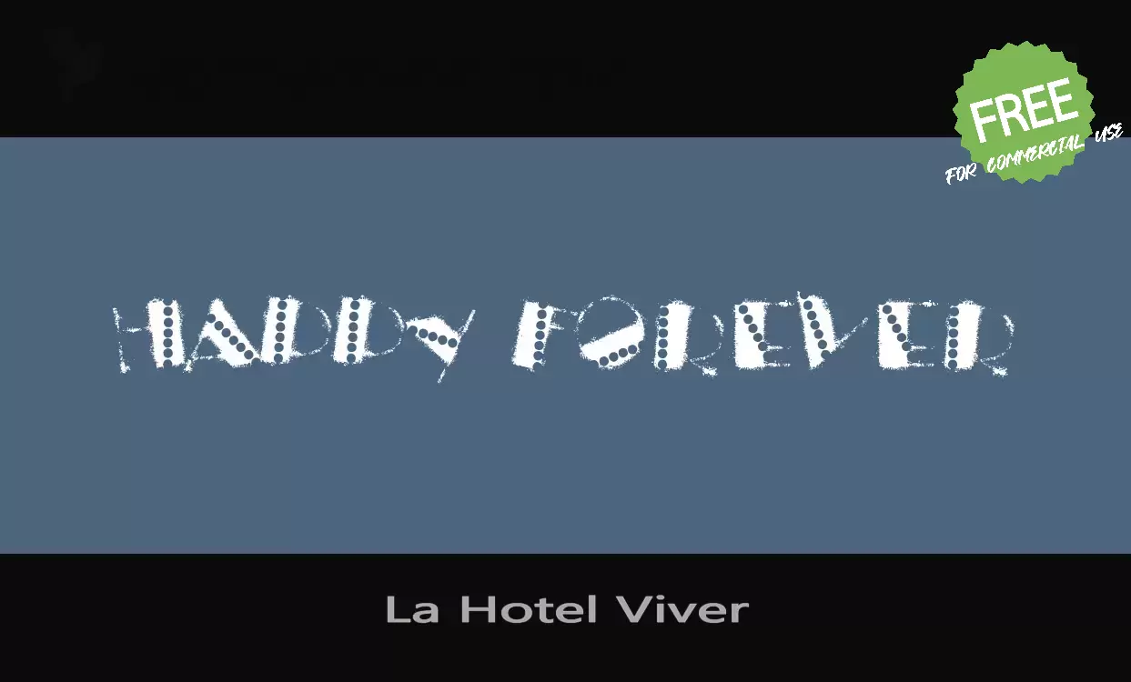 「La Hotel Viver」字体效果图