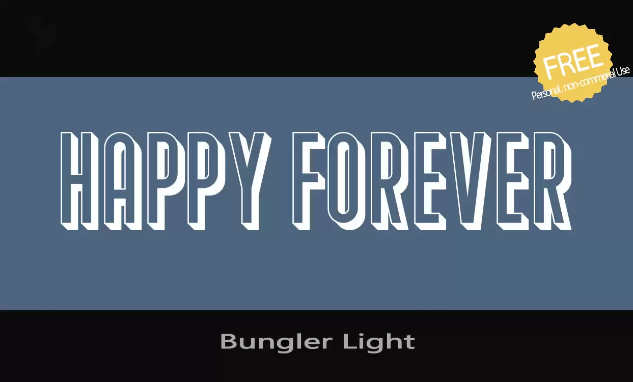 「Bungler-Light」字体效果图