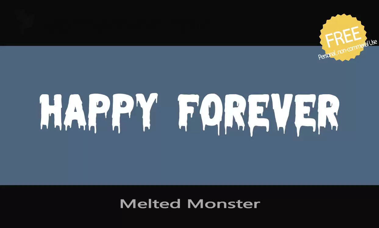 「Melted-Monster」字体效果图