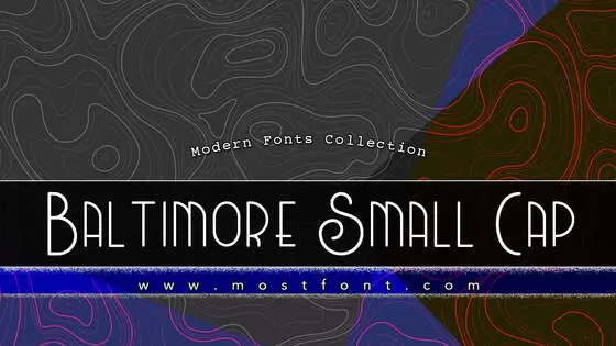 「Baltimore-Small-Cap」字体排版图片