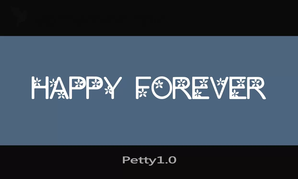 Font Sample of Petty1.0