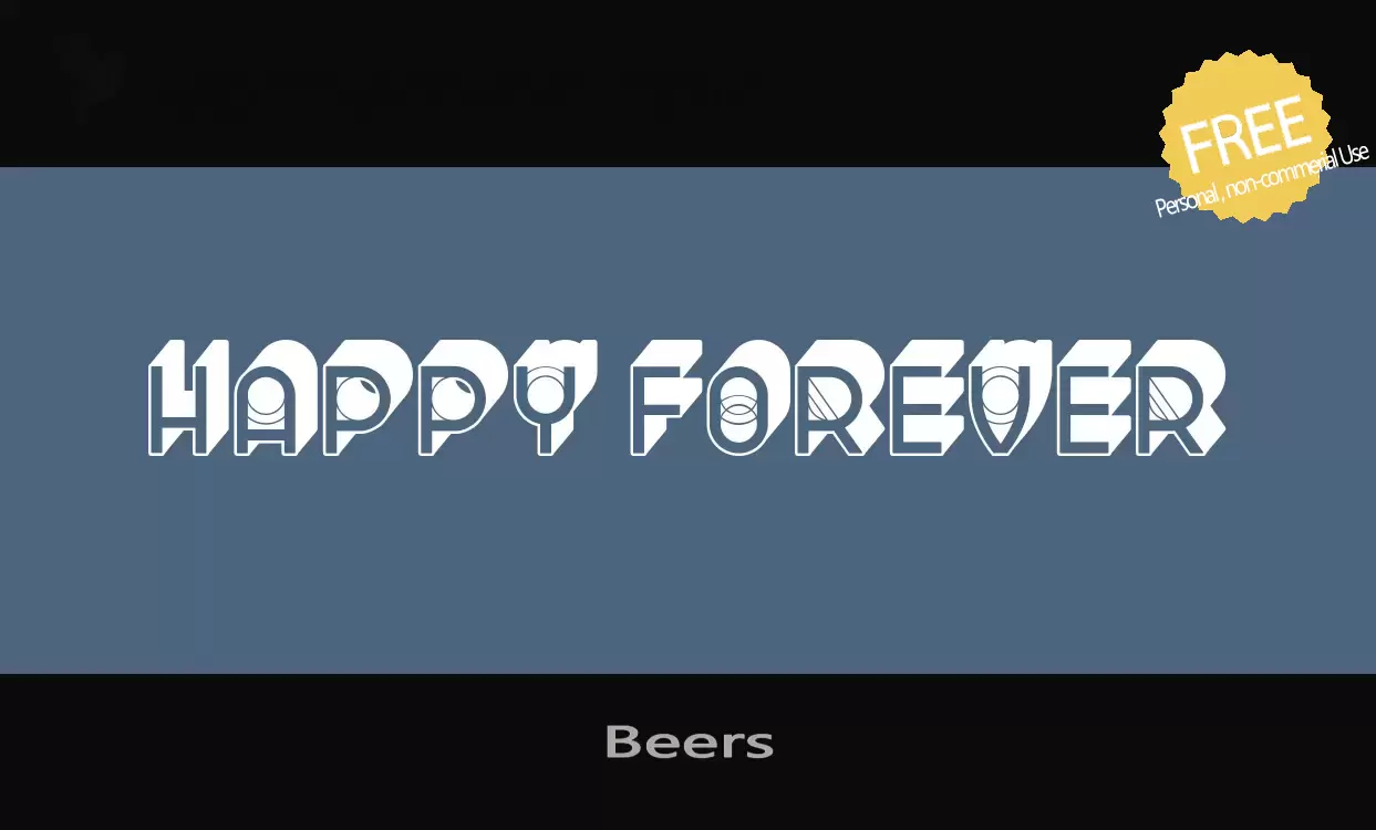 Font Sample of Beers