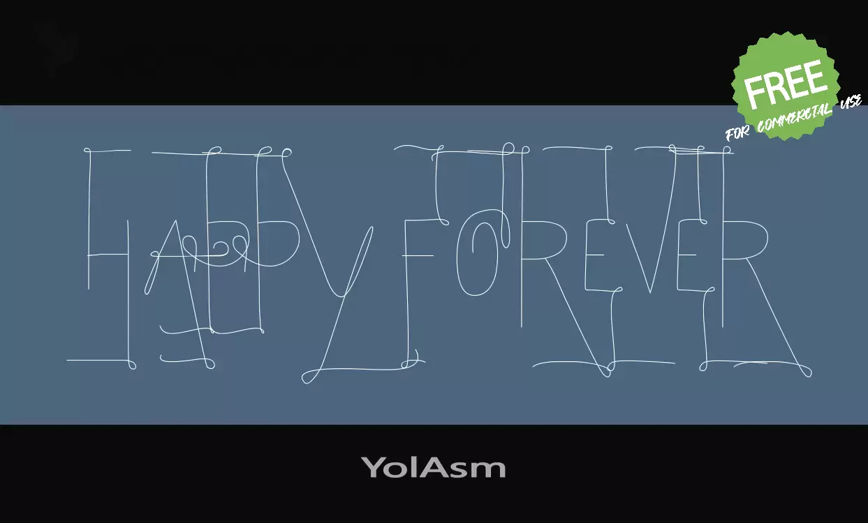 Font Sample of YolAsm